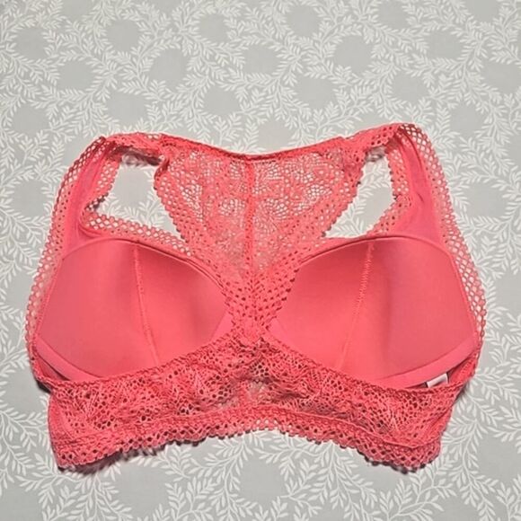 Victoria's Secret Bralette Racer Back Coral Size S - Picture 2 of 9